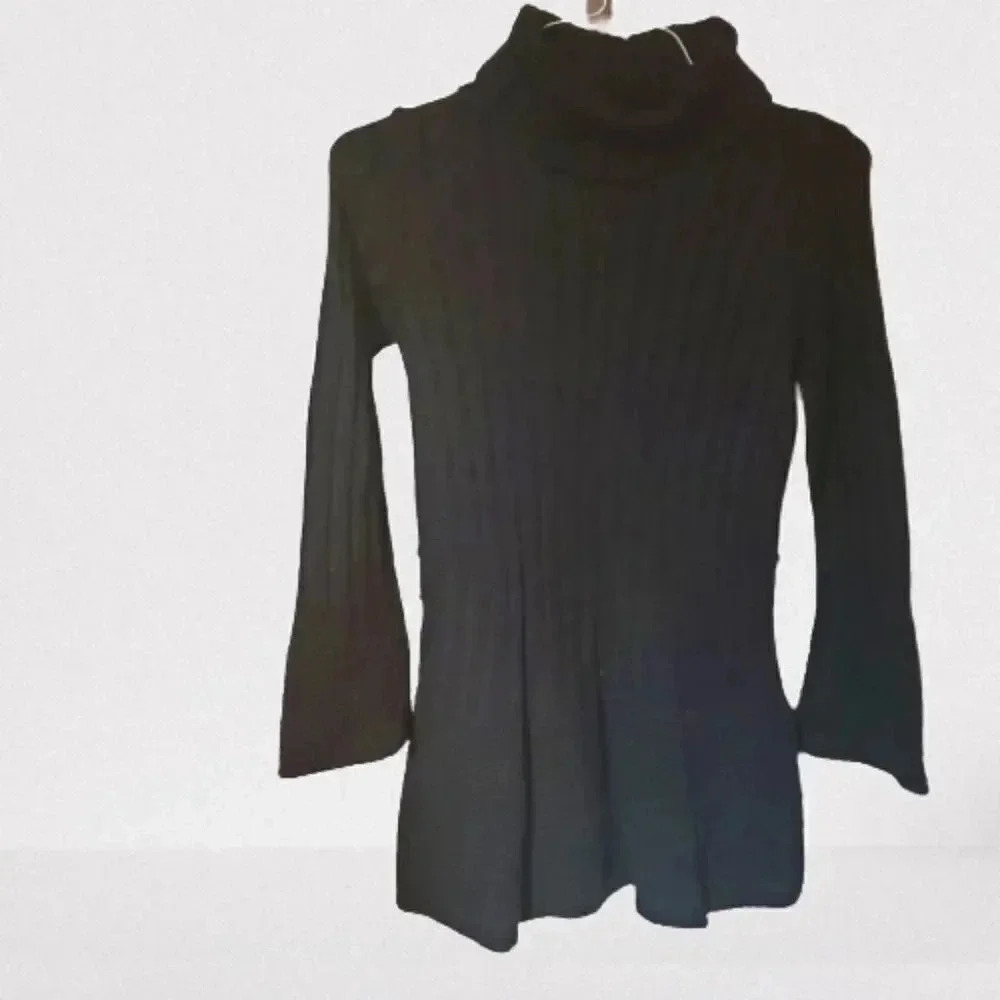 CI Sone black cowl neck tunic sweater Size OS